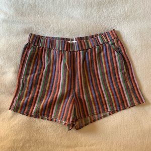 Madewell rainbow pull-on shorts